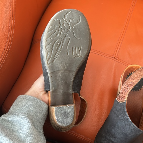 Real leather heels - Picture 3 of 4